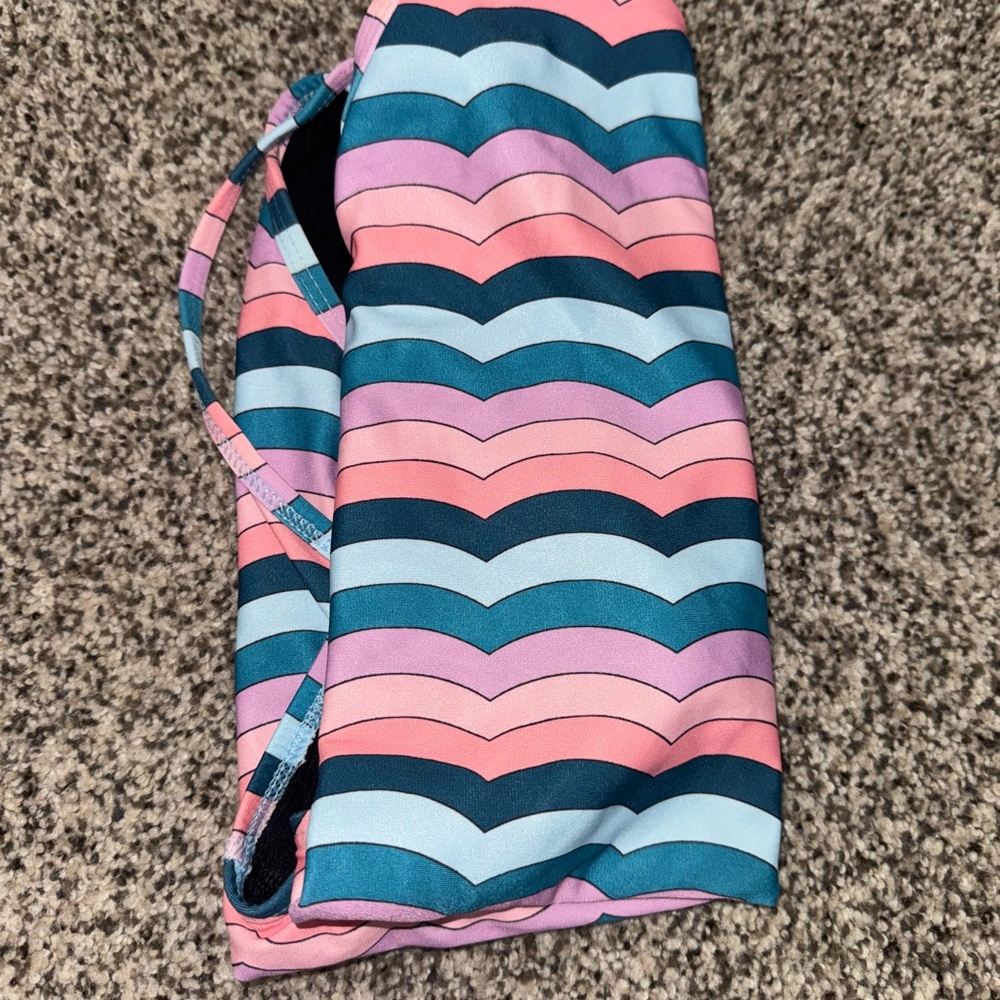 Jolyn Clothing Multicolor Chevron One Piece Swimsuit PERRY
